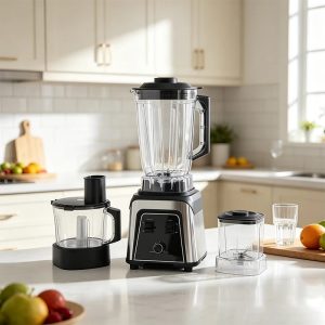 Commercial Fruit Juice Blender, 2-in-1 4500W Heavy Duty Mixer