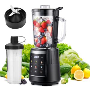 Blender, 1.5L Glass Jar for Smoothies, Ice Cream and Frozen Drinks