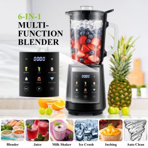 Blender, 1.5L Glass Jar for Smoothies, Ice Cream and Frozen Drinks