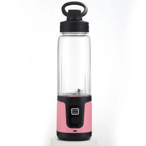 USB Portable Blender, 750 mL, Double Blades - USB / 7.4 / Pink double blade