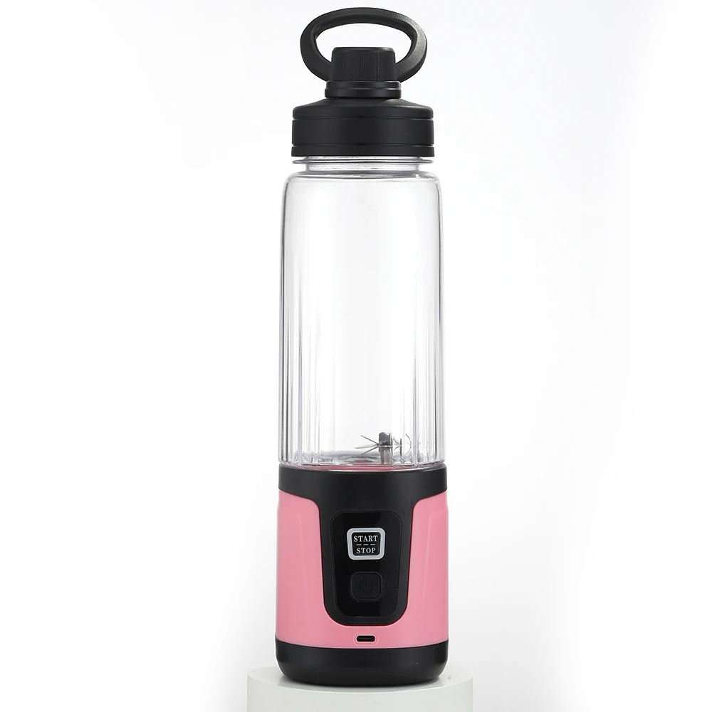 img alibaba 1793456323.jpeg USB Portable Blender, 750 mL, Double Blades - USB / 7.4 / Pink double blade