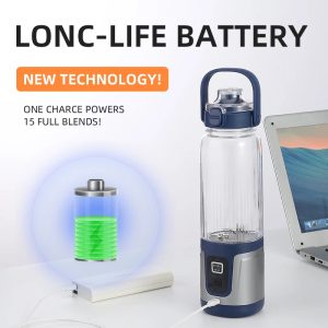 Portable Blender, 700 mL Double Blade USB Juicer Mixer